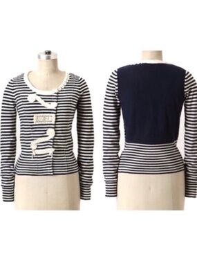 Anthropologie Sparrow Loose Lines Cardigan Sweater L